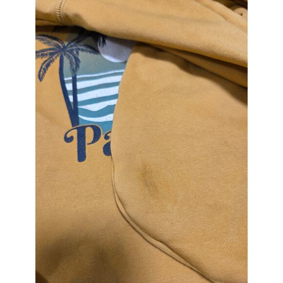 Roxy cut-off hoodie in yellow, womens size Small - Picture 7 of 7